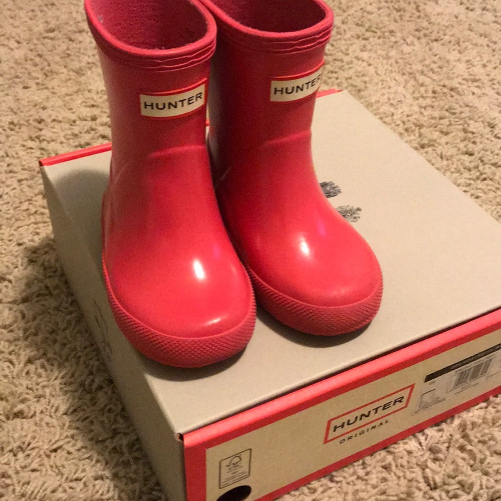 Bright Pink Hunter Boots